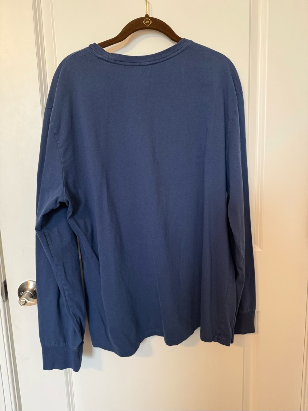 Polo Ralph Lauren Men’s Blue Long Sleeve T-Shirt Pony Logo Cotton XXL - Picture 3 of 6